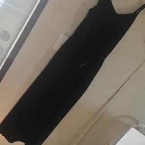 Classic Black Maxi Dress with Adjustable Straps